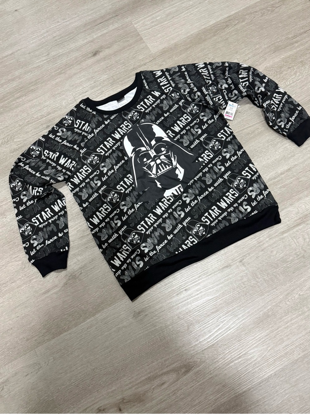 Star Wars Darth Vader Black & Gray Juniors Sweatshirt XL 15/17